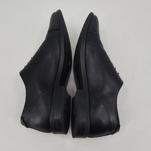 Steve Madden Proctor Leather Oxford Dress Shoes Lace Up Cap Toe Black Mens 11 main image 8